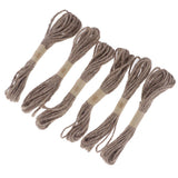 Maxbell 6pcs DIY Handmade Jute String Twine Rope for DIY Gift Wrapping Craft Decor