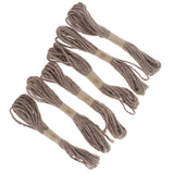 Maxbell 6pcs DIY Handmade Jute String Twine Rope for DIY Gift Wrapping Craft Decor