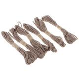 Maxbell 6pcs DIY Handmade Jute String Twine Rope for DIY Gift Wrapping Craft Decor