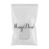 Maxbell 24 Rows 10 Yard Diamond Mesh Wrap Rhinestone Ribbon Wedding DIY Craft Silver