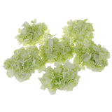 Maxbell Artificial Silk Hydrangea Flower Heads DIY Bouquet Wedding Decor Green