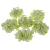 Maxbell Artificial Silk Hydrangea Flower Heads DIY Bouquet Wedding Decor Green