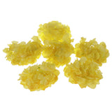Maxbell Artificial Silk Hydrangea Flower Heads DIY Bouquet Wedding Decor Yellow