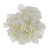 Maxbell Artificial Silk Hydrangea Flower Heads DIY Bouquet Wedding Decor Milk White