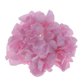 Maxbell Artificial Silk Hydrangea Flower Heads DIY Bouquet Wedding Decor Deep Pink