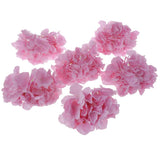Maxbell Artificial Silk Hydrangea Flower Heads DIY Bouquet Wedding Decor Deep Pink