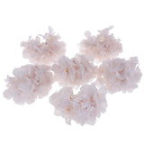 Maxbell Artificial Silk Hydrangea Flower Heads DIY Bouquet Wedding Decor Light Pink