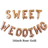 Maxbell SWEET WEDDING Themed Party Decorations Latex Confetti Balloon Tassels