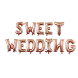 Maxbell SWEET WEDDING Themed Party Decorations Latex Confetti Balloon Tassels
