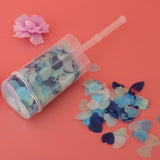 Maxbell Biodegradable Popper Push Heart Confetti Container Wedding Decor Blue