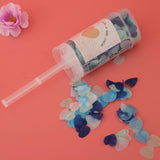 Maxbell Biodegradable Popper Push Heart Confetti Container Wedding Decor Blue