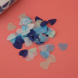 Maxbell Biodegradable Popper Push Heart Confetti Container Wedding Decor Blue