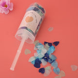 Maxbell Biodegradable Popper Push Heart Confetti Container Wedding Decor Blue