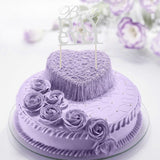 Maxbell Glitter Best Day Ever Cake Topper Wedding Engagement Party Supplier Silver