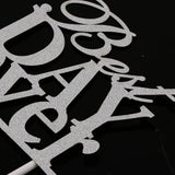 Maxbell Glitter Best Day Ever Cake Topper Wedding Engagement Party Supplier Silver