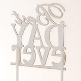 Maxbell Glitter Best Day Ever Cake Topper Wedding Engagement Party Supplier Black