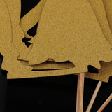 Maxbell 6pcs Bride Groom Cupcake Picks Cake Toppers Wedding Party Decorations Gold