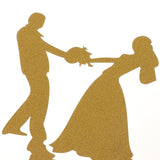 Maxbell 6pcs Bride Groom Cupcake Picks Cake Toppers Wedding Party Decorations Gold