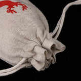 Maxbell 10pcs Vintage Cotton Deer Elk Jewelry Pouch Drawstring Gift Bag Party Favor