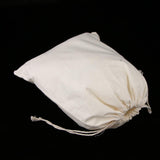 Maxbell 6pcs Blank Cotton Linen Jewelry Pouch Drawstring Gift Bag Favor 20 x 25cm