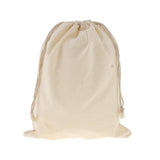 Maxbell 6pcs Blank Cotton Linen Jewelry Pouch Drawstring Gift Bag Favor 20 x 25cm