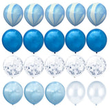Maxbell 20pcs Set Agate Confetti Latex Balloons for Wedding Party Decoration B