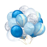 Maxbell 20pcs Set Agate Confetti Latex Balloons for Wedding Party Decoration B