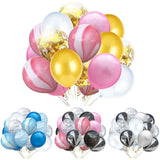 Maxbell 20pcs Set Agate Confetti Latex Balloons for Wedding Party Decoration B