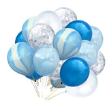 Maxbell 20pcs Set Agate Confetti Latex Balloons for Wedding Party Decoration B