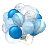 Maxbell 20pcs Set Agate Confetti Latex Balloons for Wedding Party Decoration B