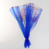 Max Tulle Flower Wrapping Paper Roll Floral Bouquet Packing Supply Sapphire Blue