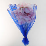 Max Tulle Flower Wrapping Paper Roll Floral Bouquet Packing Supply Sapphire Blue