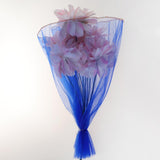 Max Tulle Flower Wrapping Paper Roll Floral Bouquet Packing Supply Sapphire Blue