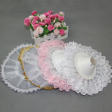 Maxbell Lace Collar Bouquet Holder Wedding Bridal Flower Girls Decoration Pink
