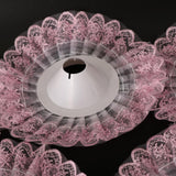 Maxbell Lace Collar Bouquet Holder Wedding Bridal Flower Girls Decoration Pink