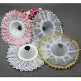 Maxbell Lace Collar Bouquet Holder Wedding Bridal Flower Girls Decoration Pink