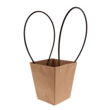 Maxbell Waterproof Kraft Gift Box Packaging Flower Basket Florist Supply 9.5x13x15.5cm