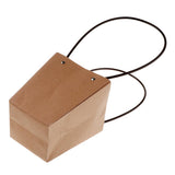 Maxbell Waterproof Kraft Gift Box Packaging Flower Basket Florist Supply 9.5x13x15.5cm