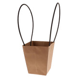 Maxbell Waterproof Kraft Gift Box Packaging Flower Basket Florist Supply 9.5x13x15.5cm