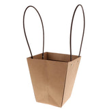 Maxbell Waterproof Kraft Gift Box Packaging Flower Basket Florist Supply 11.5x17x20cm