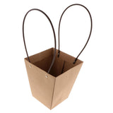 Maxbell Waterproof Kraft Gift Box Packaging Flower Basket Florist Supply 11.5x17x20cm