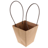 Maxbell Waterproof Kraft Gift Box Packaging Flower Basket Florist Supply 11.5x17x20cm