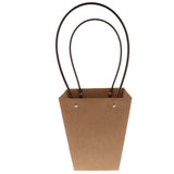 Maxbell Waterproof Kraft Gift Box Packaging Flower Basket Florist Supply 11.5x17x20cm