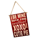 Maxbell Be Mine Love You SweetHeart XOXO Valentines Day Door Decor Wall Hanging Sign
