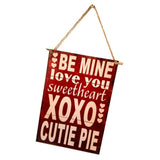 Maxbell Be Mine Love You SweetHeart XOXO Valentines Day Door Decor Wall Hanging Sign