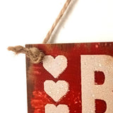 Maxbell Be Mine Love You SweetHeart XOXO Valentines Day Door Decor Wall Hanging Sign