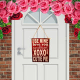Maxbell Be Mine Love You SweetHeart XOXO Valentines Day Door Decor Wall Hanging Sign