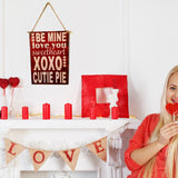 Maxbell Be Mine Love You SweetHeart XOXO Valentines Day Door Decor Wall Hanging Sign