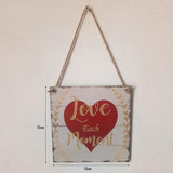 Romantic Love Each Moment Valentines Day Home Decor Wall Hanging Wood Sign