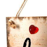 Maxbell Follow Your Heart Wooden Hanging Plaque Wedding Valentine's Day Gift Sign